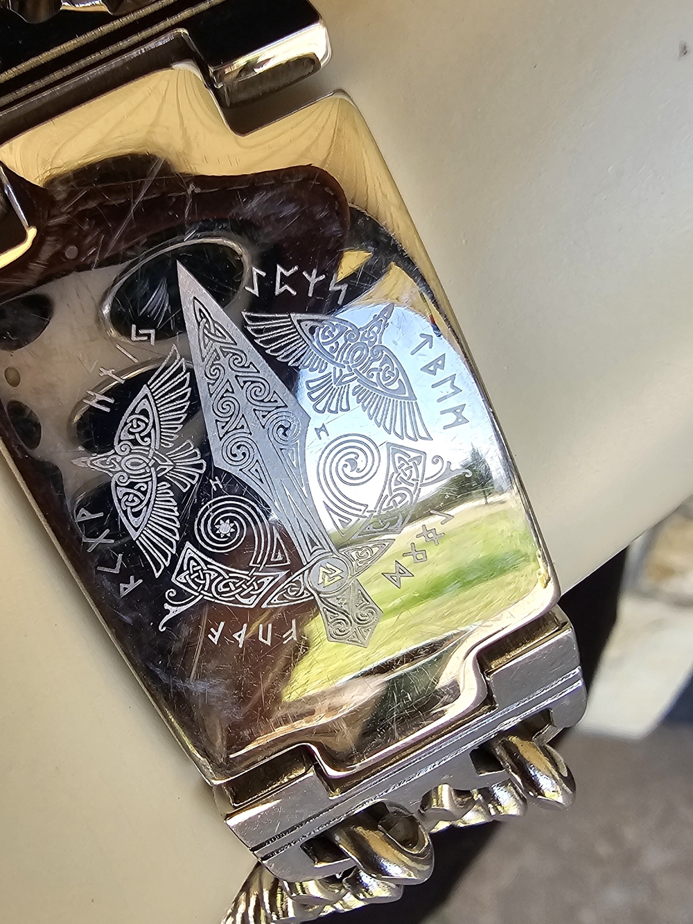 Viking Odin Gungnir Norse Design Bracelet
